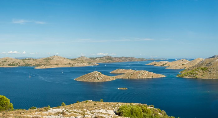 Panorama of the Kornati islands