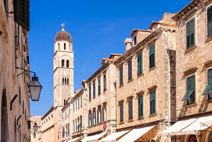 Stradun - the main street in Dubrovnik old town 