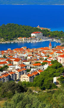 Makarska aerial view