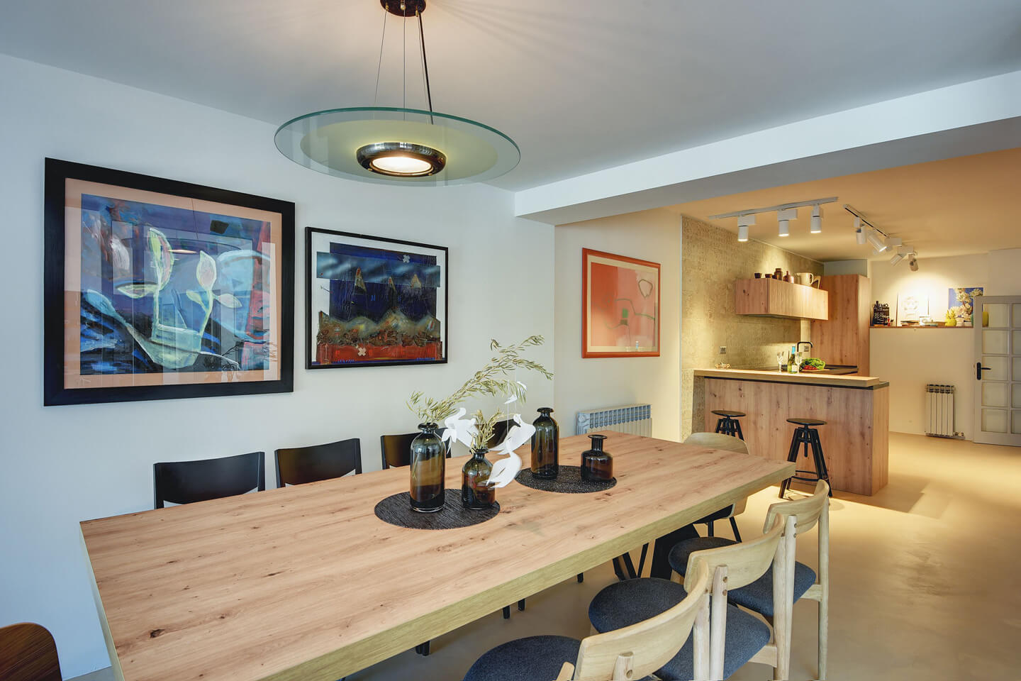 Second dining area indoors
