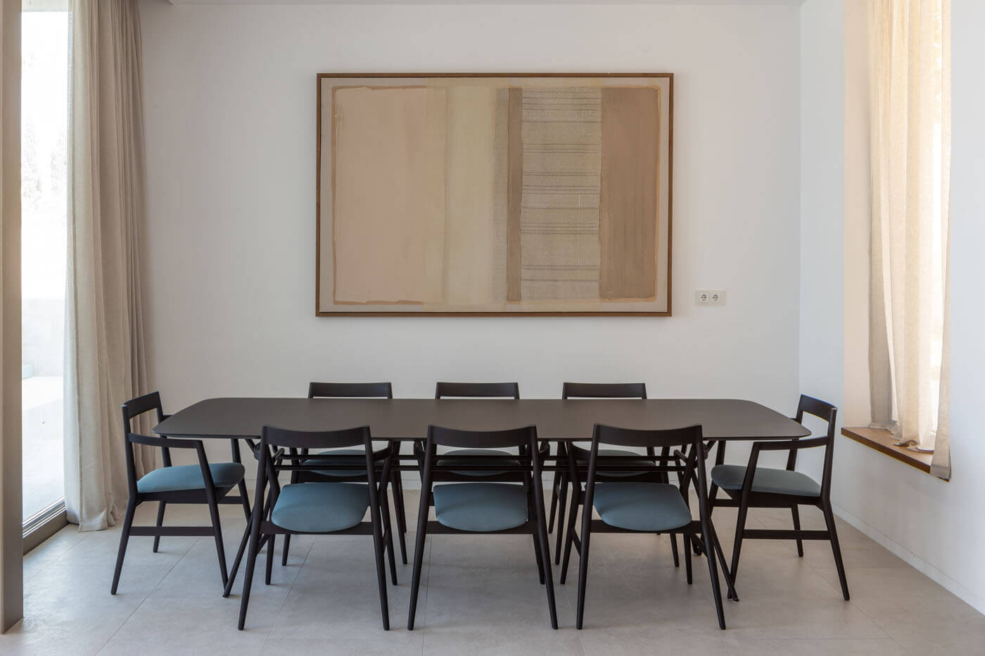 Dining table for eight people