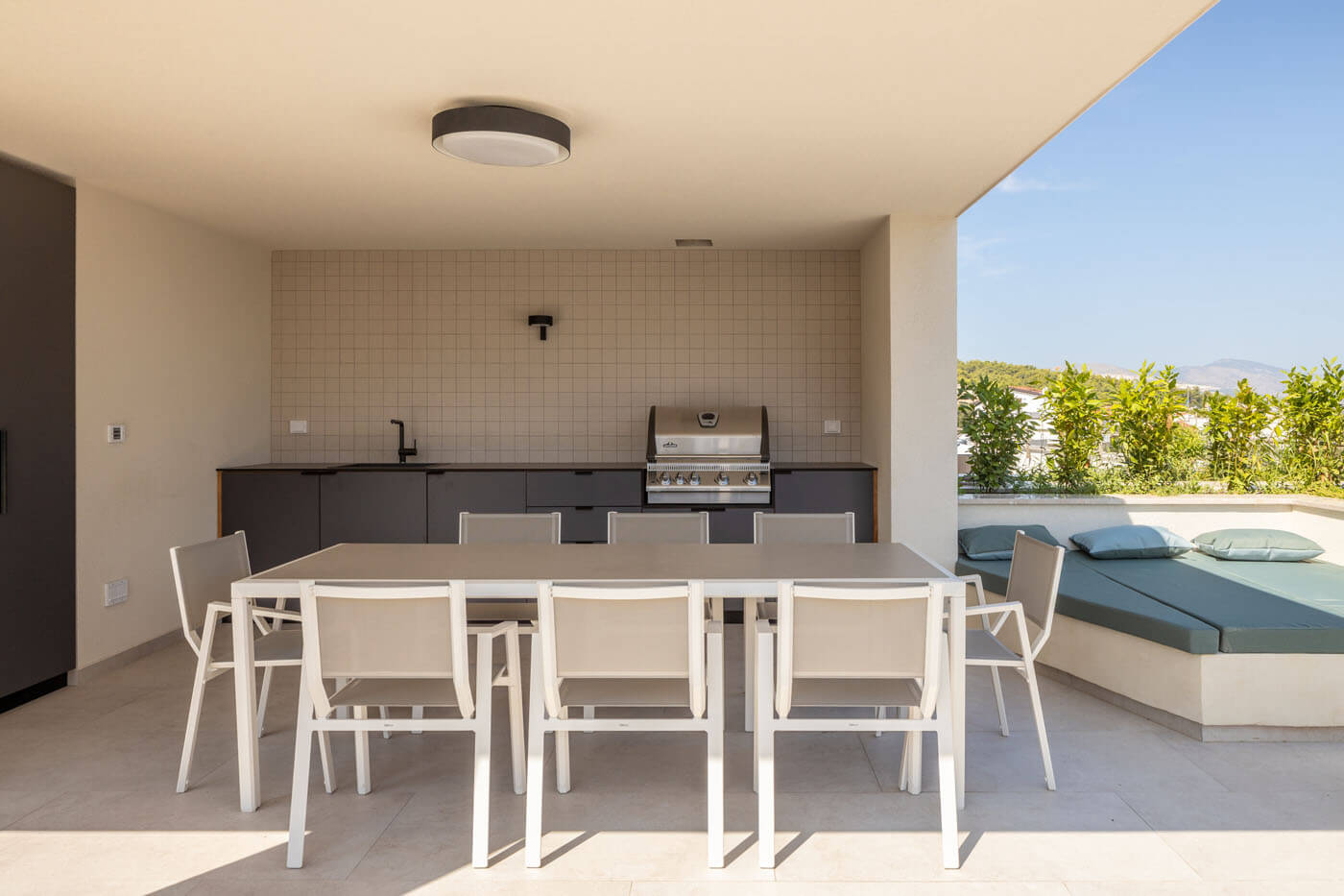 Outdoor summer kitchen