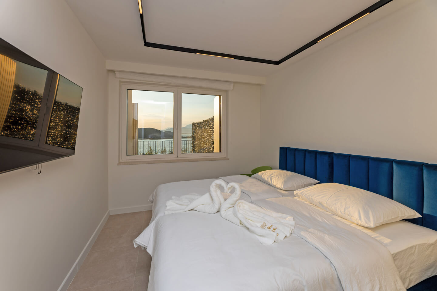 Ground floor bedroom 2 with TV