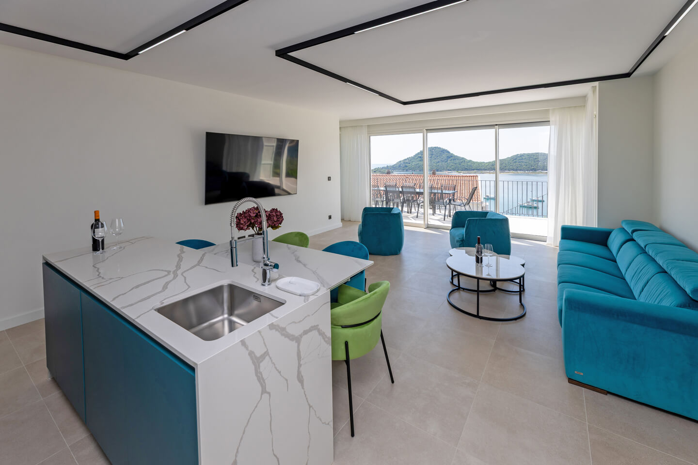 Ground floor open plan living area
