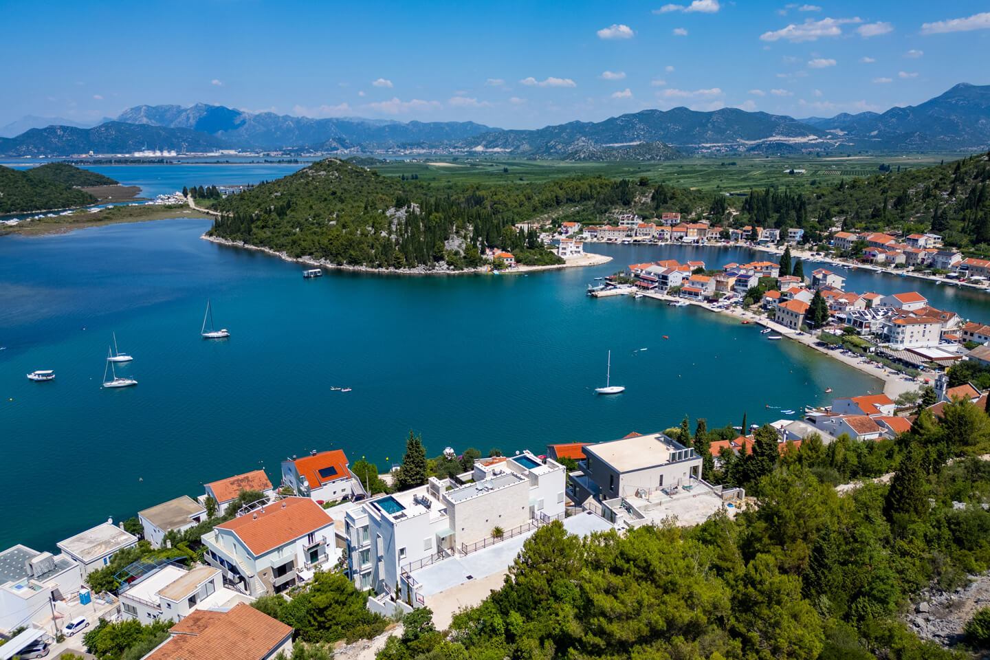 View of villa and Blace village
