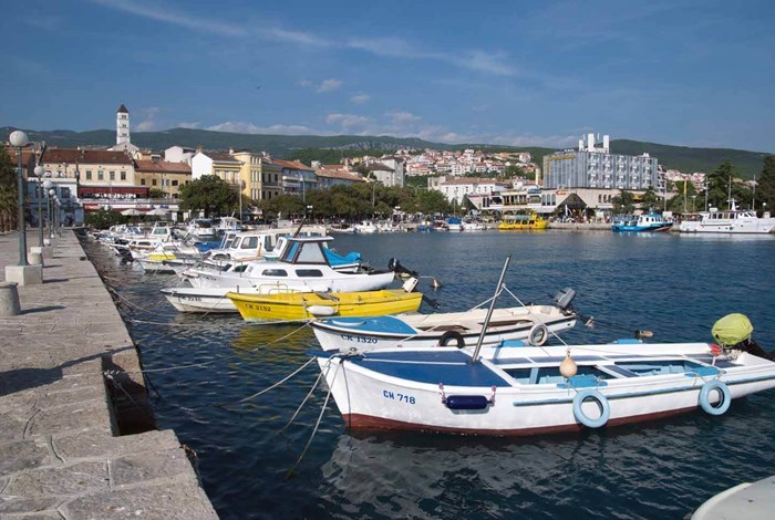Boats in the harbour at Crikvenica