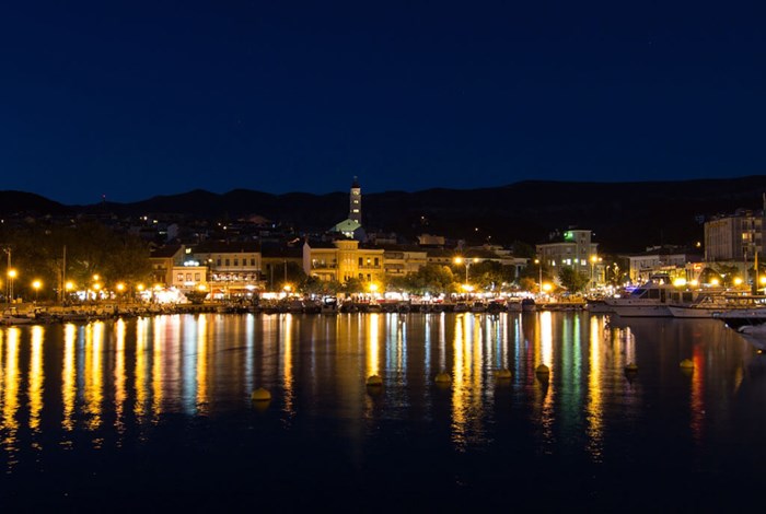 Crikvenica at night