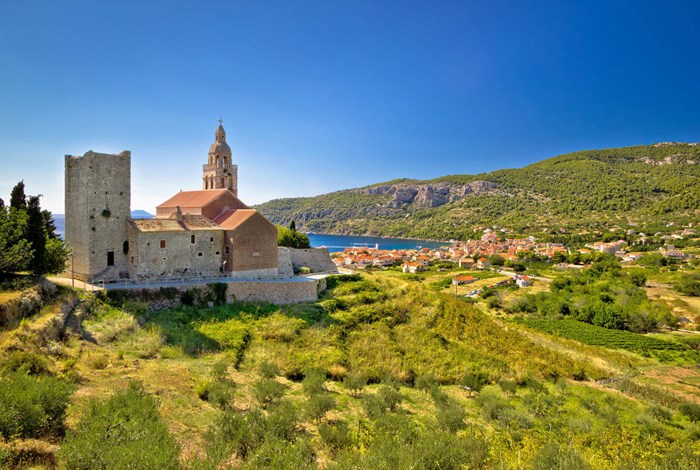 Church above Komiza