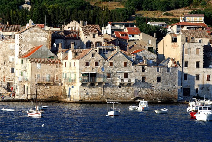 Houses on the harbour front