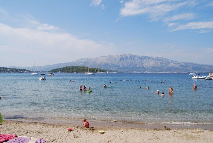 Lumbarda beach - great for familes