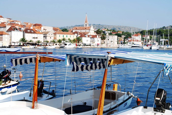 Boats in Milna harbour