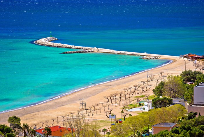 The beach at Omis