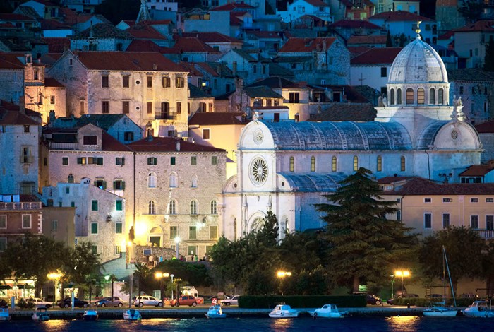 Sibenik at night