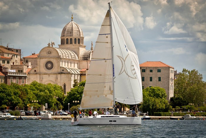 Sibenik cathedral from the sea