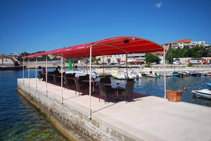 Restaurant on a jetty in Sumartin