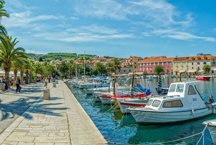 Supetar harbour front