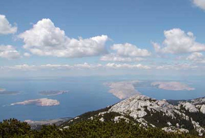 View of the Adriatic form the Velebit mountains