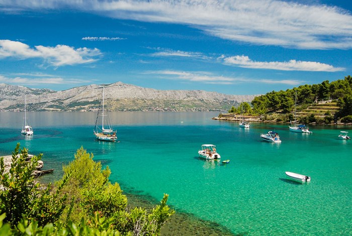 Gorgeous lagoon on Brac island