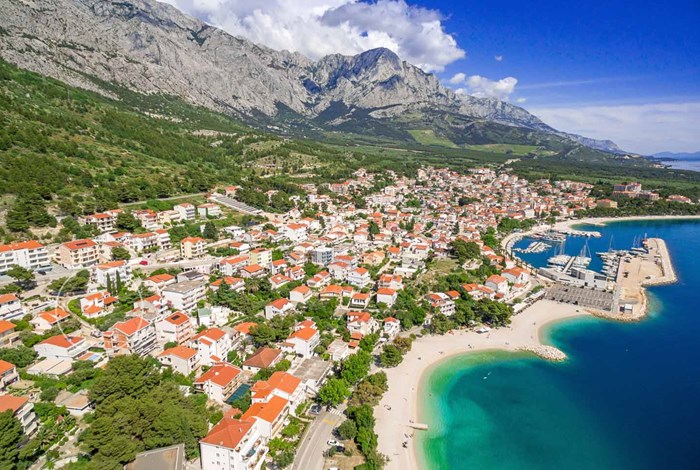 The beaches at Baska Voda