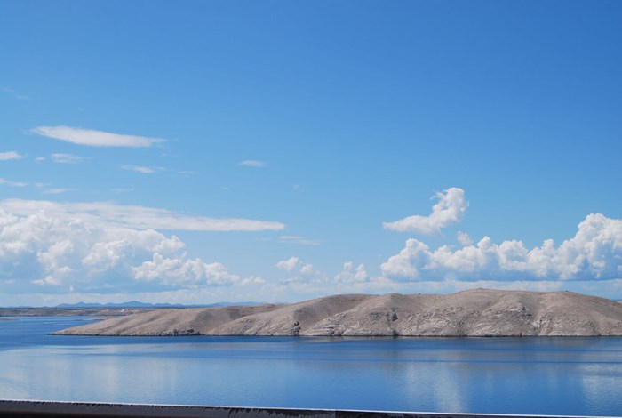 View from the Pag island bridge