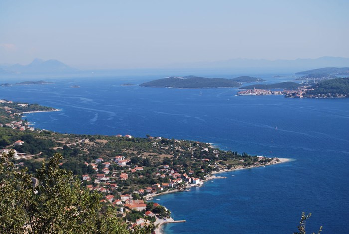 View towards Korcula island