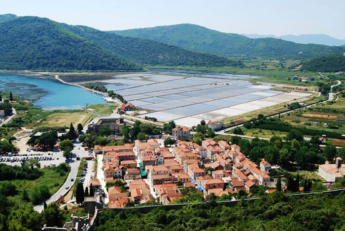 Ston town and salt pans