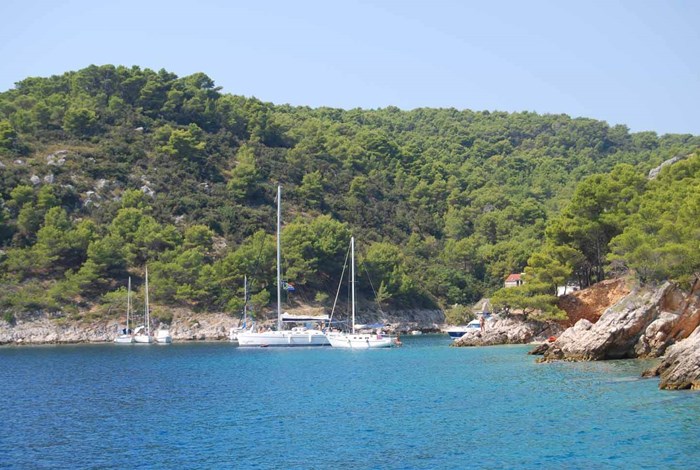 A typical unspoilt bay on Solta