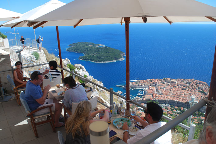View from top of Dubrovnik cable car
