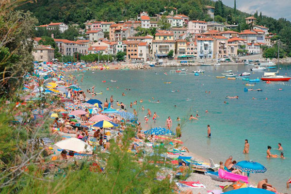 Moscenicka Draga beach