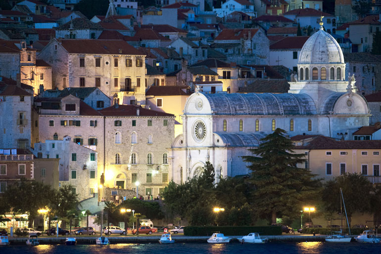 Sibenik at night