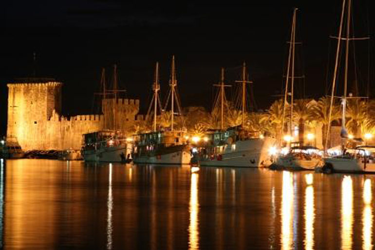 Trogir at night